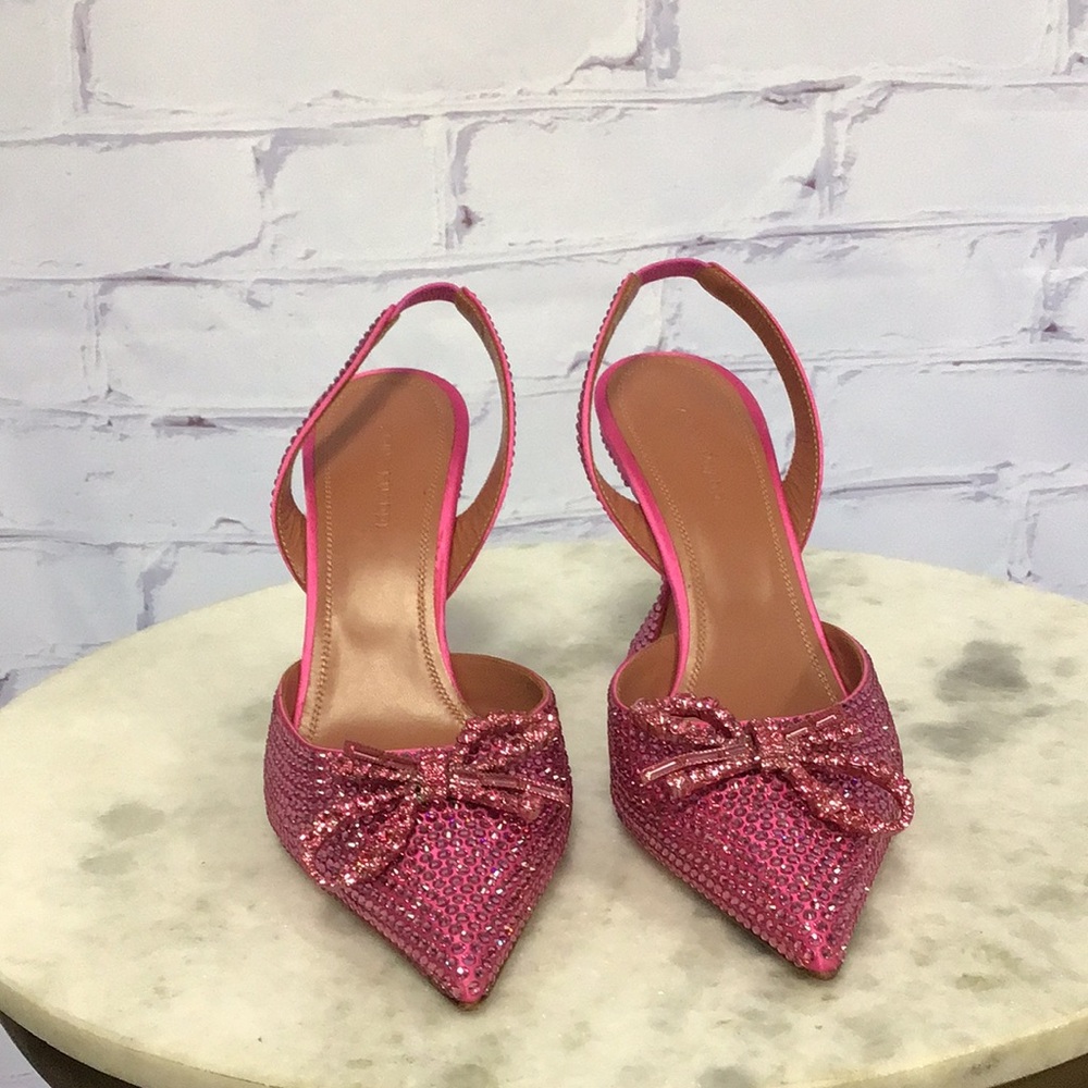 Amina Muaddi bow heels